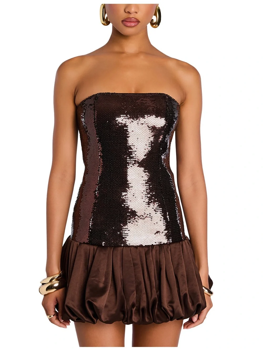 RETROFETE Anika Sequin Bubble Dress